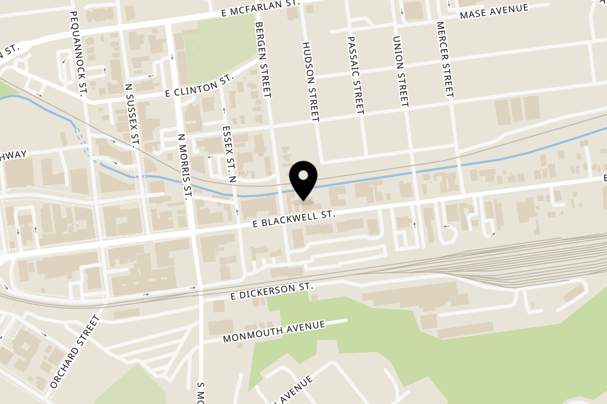 Map showing the location of Tequila's 55 on 55 E Blackwell St in Dover